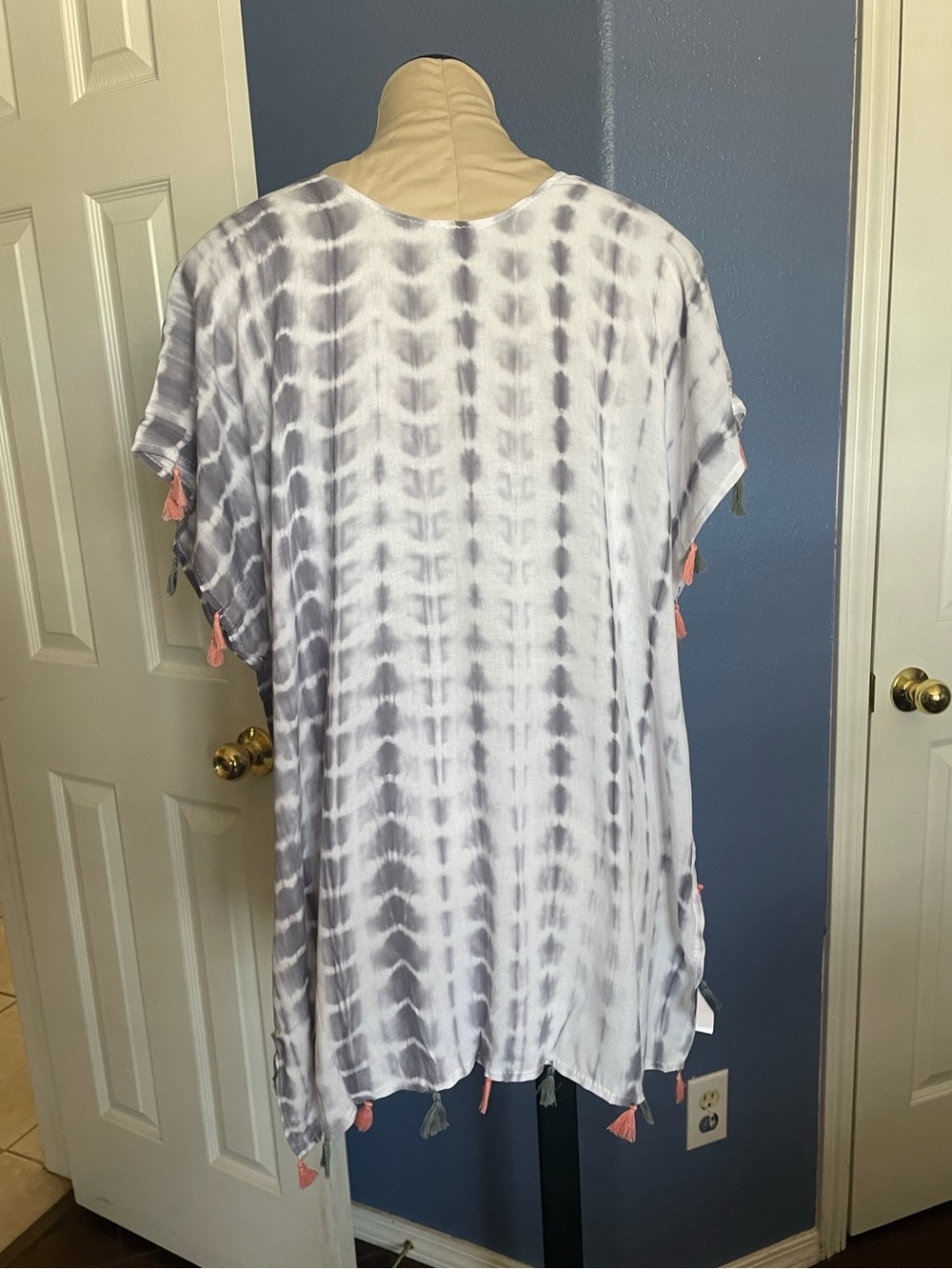 Tie Dye Boho Swim Pullover - Picture 8 of 12